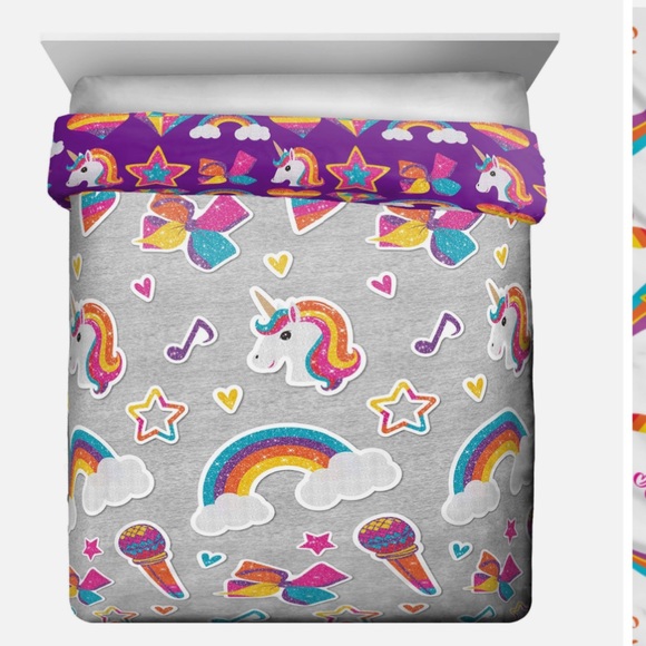 Nickelodeon Bedding Jojo Siwa Rainbow Sparkle Queen Comforter Set Poshmark